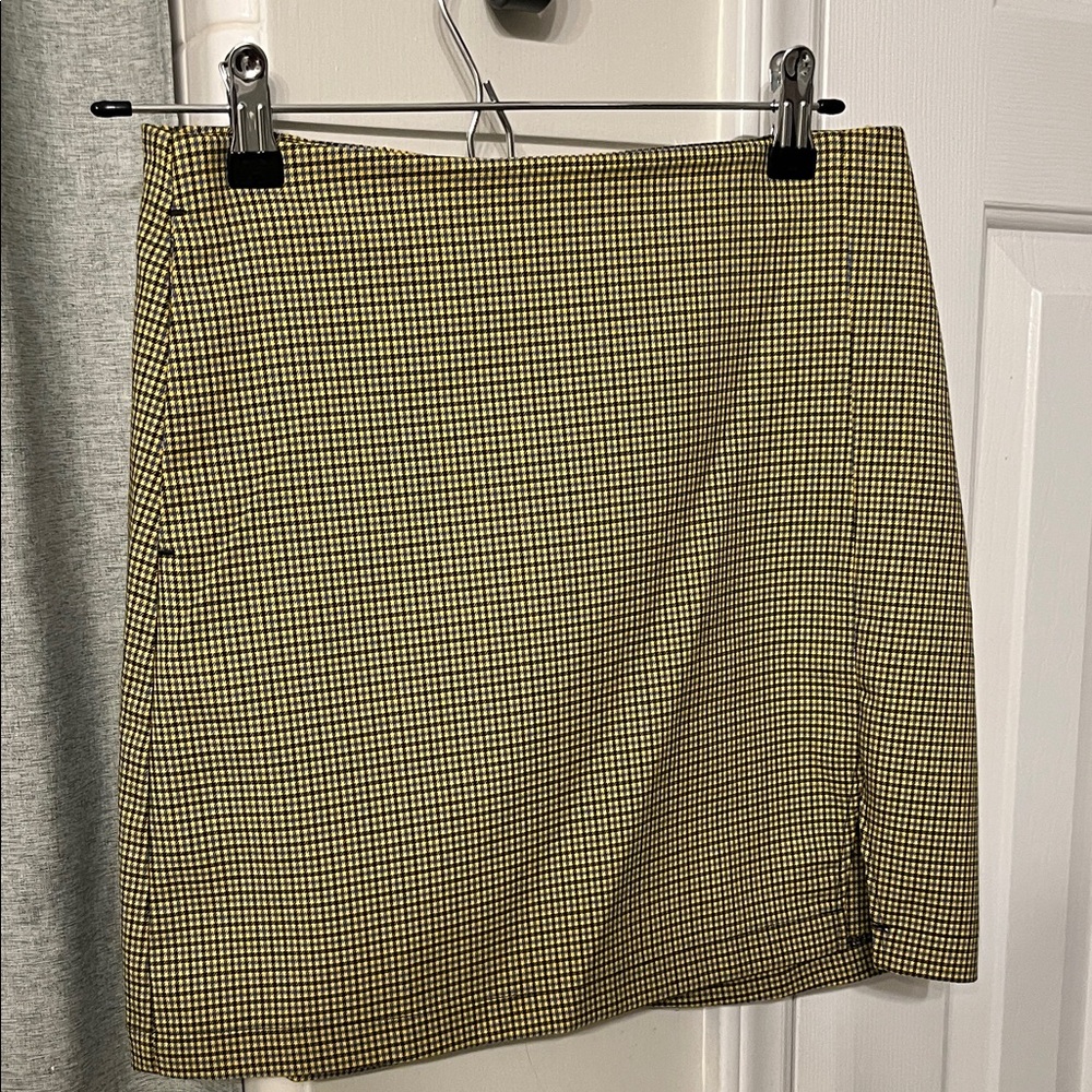 Urban Outfitters “Clueless” Yellow Checkered Skirt